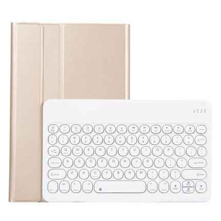 YAM12 Lambskin Texture Detachable Round Keycap Bluetooth Keyboard Leather Case with Holder, For Lenovo Pad Plus 11 inch TB-J607F / Tab P11 11 inch TB-J606F, For Lenovo Pad Plus 11 inch TB-J607F / Tab P11 11 inch TB-J606F / Pad 11 inch