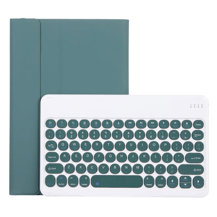 YAM12 Lambskin Texture Detachable Round Keycap Bluetooth Keyboard Leather Case with Holder, For Lenovo Pad Plus 11 inch TB-J607F / Tab P11 11 inch TB-J606F, For Lenovo Pad Plus 11 inch TB-J607F / Tab P11 11 inch TB-J606F / Pad 11 inch
