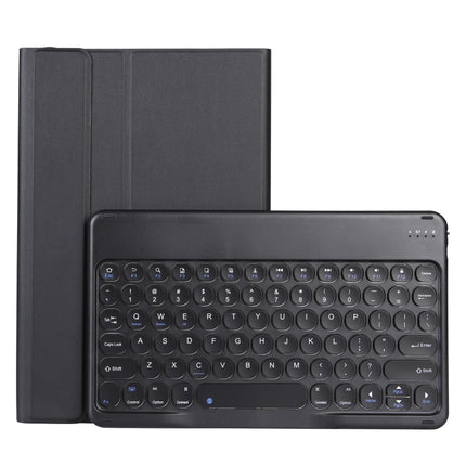 YAM13 Lambskin Texture Detachable Round Keycap Bluetooth Keyboard Leather Case with Holder, For Lenovo Pad Pro 11.5 inch 2021 TB-J716F