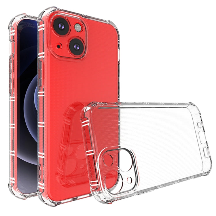 Straight Side Dual Bone Anti-fall TPU Transparent Protective Case, For iPhone 13 mini, For iPhone 13, For iPhone 13 Pro, For iPhone 13 Pro Max