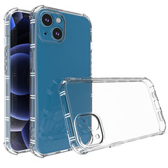 Straight Side Dual Bone Anti-fall TPU Transparent Protective Case, For iPhone 13 mini, For iPhone 13, For iPhone 13 Pro, For iPhone 13 Pro Max