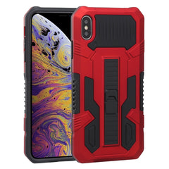 Vanguard Warrior All Inclusive Double-color Shockproof TPU + PC Protective Case with Holder, For iPhone X / XS, For iPhone XR, For iPhone XS Max