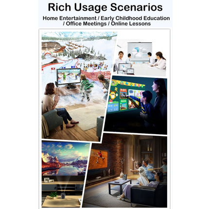 WEJOY A5 1920x1080P 200 Lumens Multi-function Portable Home Theater LED HD Digital Projector Bluetooth Speaker, Android 7.1, 2G+16GB,, A5 EU Plug, A5 UK Plug, A5 AU Plug