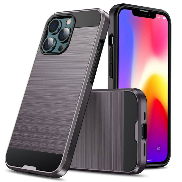 Brushed Texture Carbon Fiber TPU Case, For iPhone 13 mini, For iPhone 13 Pro Max, For iPhone 13 Pro, For iPhone 13