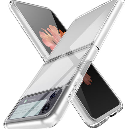Simple All-inclusive Clear Crystal PC +TPU Shockproof Case, For Samsung Galaxy Z Flip3 5G