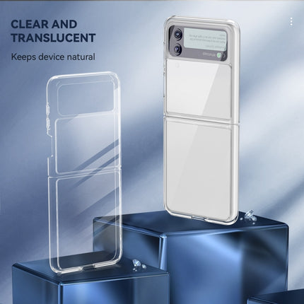 Simple All-inclusive Clear Crystal PC +TPU Shockproof Case, For Samsung Galaxy Z Flip3 5G
