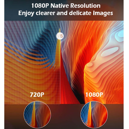 WEJOY Y1 1920x1080P 100 ANSI Lumens Portable Home Theater LED HD Digital Projector, Android 6.0, 1G+16G, AU Plug (White)