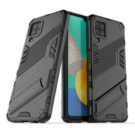 Punk Armor 2 in 1 PC + TPU Shockproof Case with Invisible Holder, For Samsung Galaxy M32