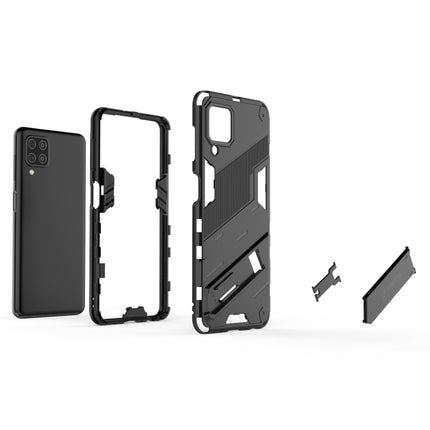 Punk Armor 2 in 1 PC + TPU Shockproof Case with Invisible Holder, For Samsung Galaxy M32