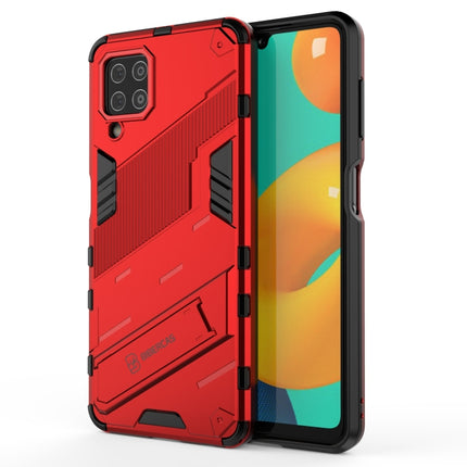Punk Armor 2 in 1 PC + TPU Shockproof Case with Invisible Holder, For Samsung Galaxy M32