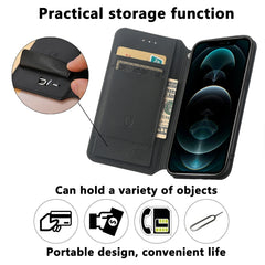 Colored Drawing Magnetic Horizontal Flip PU Leather Case with Holder & Card Slots & Wallet, For iPhone 13 Pro Max, For iPhone 12 mini, For iPhone 12 / 12 Pro