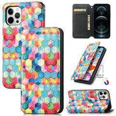 Colored Drawing Magnetic Horizontal Flip PU Leather Case with Holder & Card Slots & Wallet, For iPhone 13 Pro Max, For iPhone 12 mini, For iPhone 12 / 12 Pro