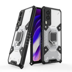 Space PC + TPU-Ringhalter-Schutzhülle, für vivo V21e 5G, für iPhone 13 Pro Max