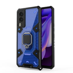 Space PC + TPU-Ringhalter-Schutzhülle, für vivo V21e 5G, für iPhone 13 Pro Max