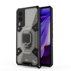 Space PC + TPU-Ringhalter-Schutzhülle, für vivo V21e 5G, für iPhone 13 Pro Max