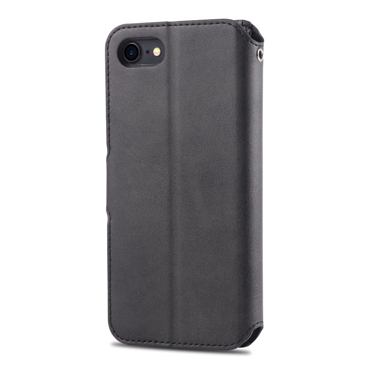 AZNS Calf Texture Magnetic Horizontal Flip PU Leather Case with Holder & Card Slots & Photo Frame