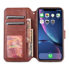 AZNS Calf Texture Magnetic Horizontal Flip PU Leather Case with Holder & Card Slots & Photo Frame, For iPhone 11, For iPhone X / XS, For iPhone XR, For iPhone XS Max