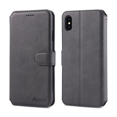 AZNS Calf Texture Magnetic Horizontal Flip PU Leather Case with Holder & Card Slots & Photo Frame, For iPhone XR, For iPhone XS Max, For iPhone 6 Plus / 6s Plus, For iPhone 11 Pro