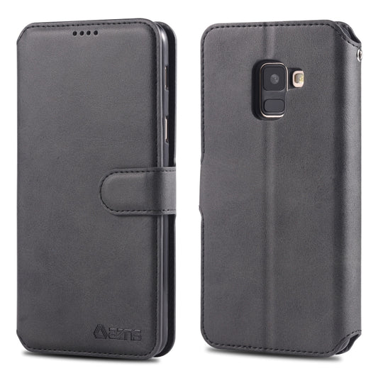 AZNS Calf Texture Magnetic Horizontal Flip PU Leather Case with Holder & Card Slots & Photo Frame, For Galaxy A6 2018, For Galaxy A7 2018, For Galaxy A8 2018, For Galaxy A10 / M10, For  Galaxy A20e