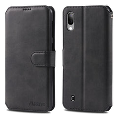 AZNS Calf Texture Magnetic Horizontal Flip PU Leather Case with Holder & Card Slots & Photo Frame, For Galaxy A9 2018, For Galaxy A10 / M10, For  Galaxy A20e, For Galaxy A30 / A20