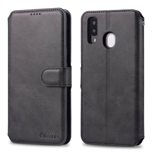 AZNS Calf Texture Magnetic Horizontal Flip PU Leather Case with Holder & Card Slots & Photo Frame, For Galaxy A30 / A20, For Galaxy A70 / A7 2019, For Galaxy Note 8, For  Galaxy Note 9, For Galaxy Note 10