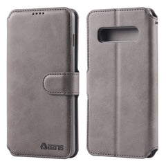 AZNS Calf Texture Magnetic Horizontal Flip PU Leather Case with Holder & Card Slots & Photo Frame, For Galaxy S10, For Galaxy S10e, For Galaxy S8 Plus