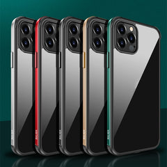 SULADA Stoßfester Luftfahrt-Aluminium-Metallrahmen + Nano-Glas + TPU-Schutzhülle, für iPhone 11, für iPhone 11 Pro, für iPhone 11 Pro Max, für iPhone 12 mini, für iPhone 12