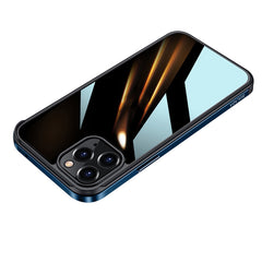 SULADA Stoßfester Luftfahrt-Aluminium-Metallrahmen + Nano-Glas + TPU-Schutzhülle, für iPhone 11, für iPhone 11 Pro, für iPhone 11 Pro Max, für iPhone 12 mini, für iPhone 12