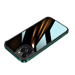 SULADA Stoßfester Luftfahrt-Aluminium-Metallrahmen + Nano-Glas + TPU-Schutzhülle, für iPhone 11, für iPhone 11 Pro, für iPhone 11 Pro Max, für iPhone 12 mini, für iPhone 12