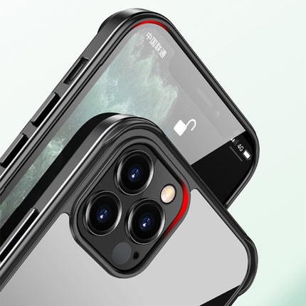 SULADA Stoßfester Luftfahrt-Aluminium-Metallrahmen + Nano-Glas + TPU-Schutzhülle, für iPhone 12 Pro, für iPhone 12 Pro Max, für iPhone XS / X, für iPhone XR, für iPhone XS Max