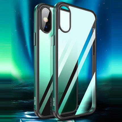 SULADA Shockproof Aviation Aluminum Metal Frame + Nano Glass + TPU Protective Case, For iPhone XR, For iPhone XS Max