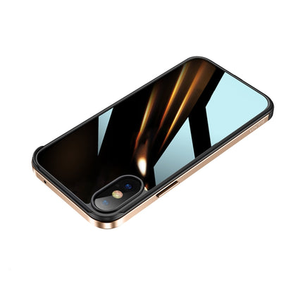 SULADA Shockproof Aviation Aluminum Metal Frame + Nano Glass + TPU Protective Case, For iPhone XR, For iPhone XS Max