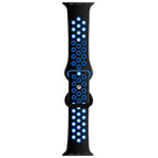 7 41mm / 6 & SE & 5 & 4 40mm / 3 & 2 & 1 38mm / Black+Sky Blue