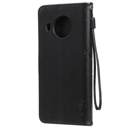 Tree & Cat Pattern Pressed Printing Horizontal Flip PU Leather Case with Holder & Card Slots & Wallet & Lanyard, For Nokia X10, For Nokia 5.3