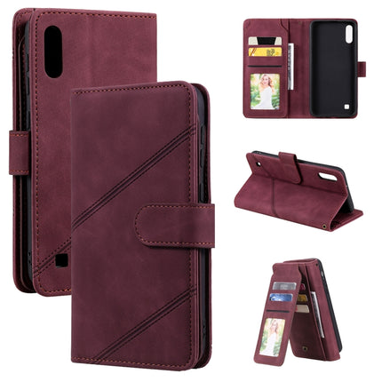 Skin Feel Business Horizontal Flip PU Leather Case with Holder & Multi-Card Slots & Wallet & Lanyard & Photo Frame, For Samsung Galaxy A10 / M10, For Samsung Galaxy A20 / A30, For Samsung Galaxy A32 4G, For Samsung Galaxy A50