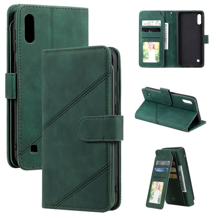 Skin Feel Business Horizontal Flip PU Leather Case with Holder & Multi-Card Slots & Wallet & Lanyard & Photo Frame, For Samsung Galaxy A10 / M10, For Samsung Galaxy A20 / A30, For Samsung Galaxy A32 4G, For Samsung Galaxy A50