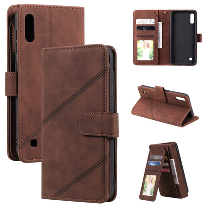 Skin Feel Business Horizontal Flip PU Leather Case with Holder & Multi-Card Slots & Wallet & Lanyard & Photo Frame, For Samsung Galaxy A10 / M10, For Samsung Galaxy A20 / A30, For Samsung Galaxy A32 4G, For Samsung Galaxy A50
