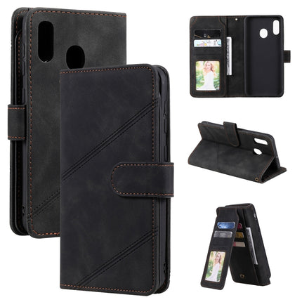 Skin Feel Business Horizontal Flip PU Leather Case with Holder & Multi-Card Slots & Wallet & Lanyard & Photo Frame, For Samsung Galaxy A10 / M10, For Samsung Galaxy A20 / A30, For Samsung Galaxy A32 4G, For Samsung Galaxy A50
