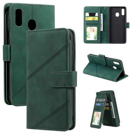 Skin Feel Business Horizontal Flip PU Leather Case with Holder & Multi-Card Slots & Wallet & Lanyard & Photo Frame, For Samsung Galaxy A10 / M10, For Samsung Galaxy A20 / A30, For Samsung Galaxy A32 4G, For Samsung Galaxy A50