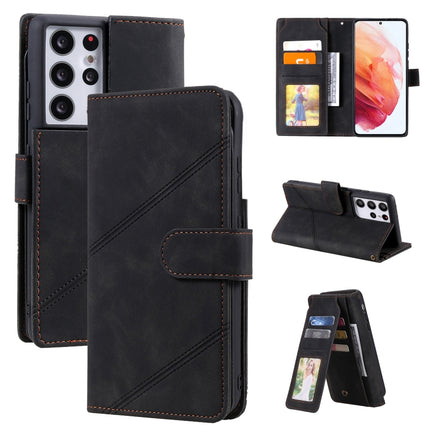 Skin Feel Business Horizontal Flip PU Leather Case with Holder & Multi-Card Slots & Wallet & Lanyard & Photo Frame, For Samsung Galaxy S20 Ultra, For Samsung Galaxy S21 Ultra 5G, For Samsung Galaxy A02s EU Version, For Samsung Galaxy A7 2018