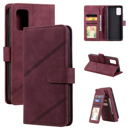 Skin Feel Business Horizontal Flip PU Leather Case with Holder & Multi-Card Slots & Wallet & Lanyard & Photo Frame, For Samsung Galaxy S20 Ultra, For Samsung Galaxy S21 Ultra 5G, For Samsung Galaxy A02s EU Version, For Samsung Galaxy A7 2018