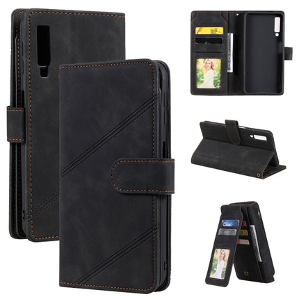 Skin Feel Business Horizontal Flip PU Leather Case with Holder & Multi-Card Slots & Wallet & Lanyard & Photo Frame, For Samsung Galaxy S20 Ultra, For Samsung Galaxy S21 Ultra 5G, For Samsung Galaxy A02s EU Version, For Samsung Galaxy A7 2018