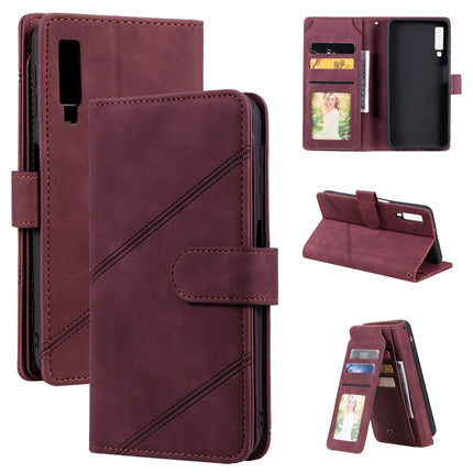 Skin Feel Business Horizontal Flip PU Leather Case with Holder & Multi-Card Slots & Wallet & Lanyard & Photo Frame, For Samsung Galaxy S20 Ultra, For Samsung Galaxy S21 Ultra 5G, For Samsung Galaxy A02s EU Version, For Samsung Galaxy A7 2018