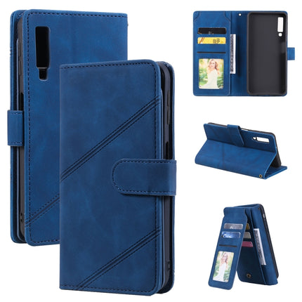 Skin Feel Business Horizontal Flip PU Leather Case with Holder & Multi-Card Slots & Wallet & Lanyard & Photo Frame, For Samsung Galaxy S20 Ultra, For Samsung Galaxy S21 Ultra 5G, For Samsung Galaxy A02s EU Version, For Samsung Galaxy A7 2018