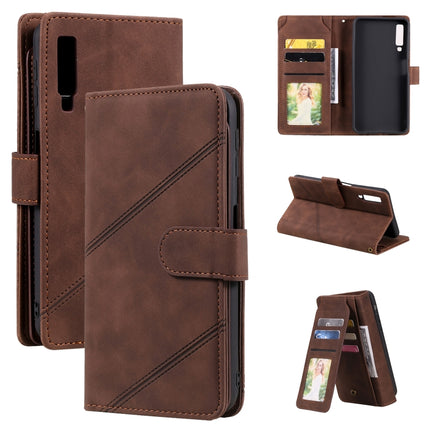 Skin Feel Business Horizontal Flip PU Leather Case with Holder & Multi-Card Slots & Wallet & Lanyard & Photo Frame, For Samsung Galaxy S20 Ultra, For Samsung Galaxy S21 Ultra 5G, For Samsung Galaxy A02s EU Version, For Samsung Galaxy A7 2018