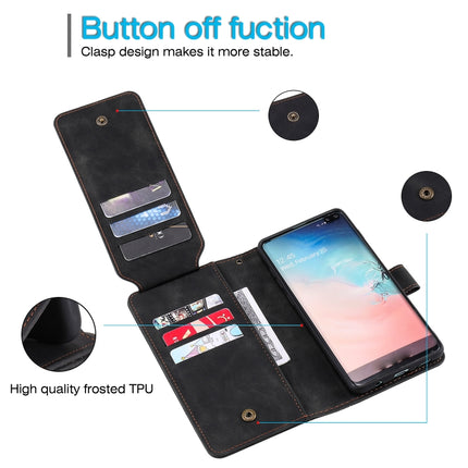 Skin Feel Business Horizontal Flip PU Leather Case with Holder & Multi-Card Slots & Wallet & Lanyard & Photo Frame, For Samsung Galaxy S10+, For Samsung Galaxy A12, For Samsung Galaxy S21+ 5G, For Samsung Galaxy Note9