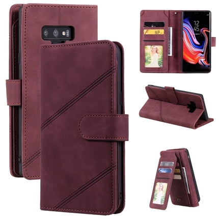 Skin Feel Business Horizontal Flip PU Leather Case with Holder & Multi-Card Slots & Wallet & Lanyard & Photo Frame, For Samsung Galaxy S10+, For Samsung Galaxy A12, For Samsung Galaxy S21+ 5G, For Samsung Galaxy Note9