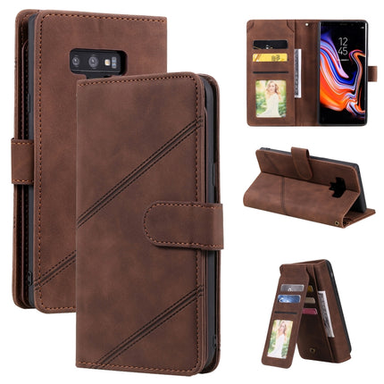 Skin Feel Business Horizontal Flip PU Leather Case with Holder & Multi-Card Slots & Wallet & Lanyard & Photo Frame, For Samsung Galaxy S10+, For Samsung Galaxy A12, For Samsung Galaxy S21+ 5G, For Samsung Galaxy Note9