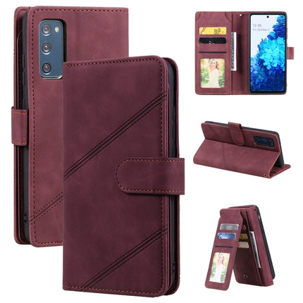 Skin Feel Business Horizontal Flip PU Leather Case with Holder & Multi-Card Slots & Wallet & Lanyard & Photo Frame, For Samsung Galaxy S20 FE, For Samsung Galaxy S20+, For Samsung Galaxy A21s, For Samsung Galaxy A40