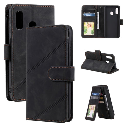 Skin Feel Business Horizontal Flip PU Leather Case with Holder & Multi-Card Slots & Wallet & Lanyard & Photo Frame, For Samsung Galaxy A20e, For Samsung Galaxy A70, For Samsung Galaxy Note10+, For Samsung Galaxy A5 2017